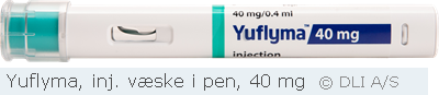 Yuflyma, inj. væske i pen, 40 mg