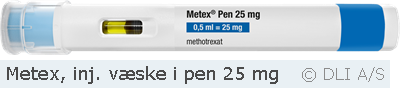 Metex, inj. væske i pen 25 mg