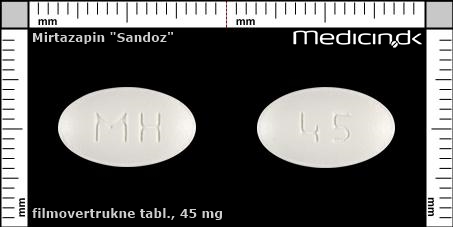 filmovertrukne tabletter 45 mg 