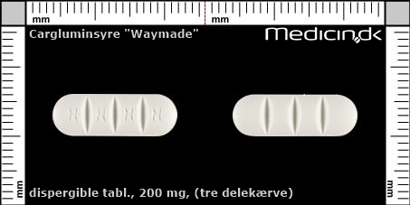 dispergible tabletter 200 mg (tre delekærve)