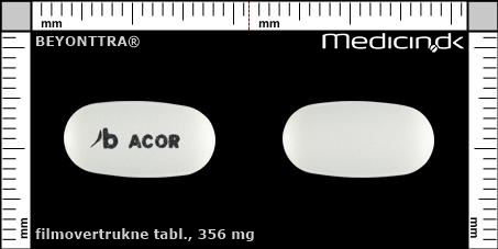 filmovertrukne tabletter 356 mg 