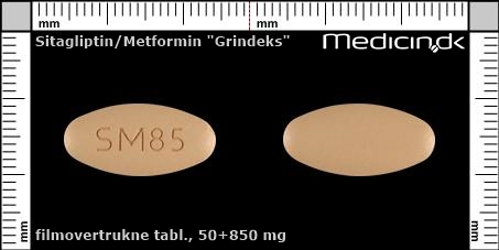 filmovertrukne tabletter 50+850 mg 