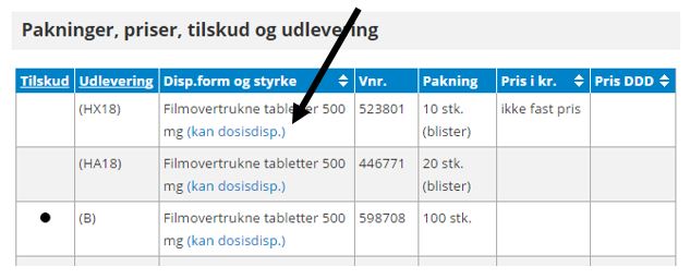 Dosisdispensering